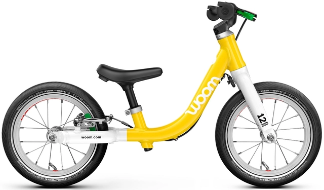 Woom Go 1 12" Yellow 3,2kg, 1,5-3,5 år, 82-100cm 