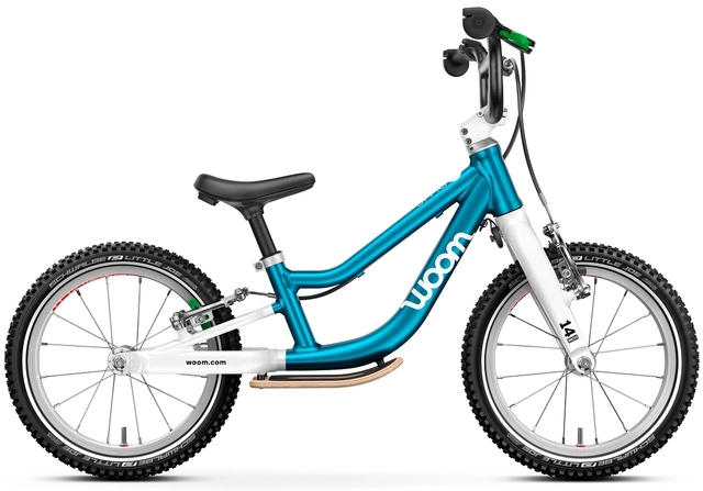 Woom Go 1 Plus 14" Metallic Blue 4,45kg, 3-4,5 år, 95-110cm 