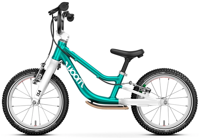 Woom Go 1 Plus 14" Metallic Petrol 4,45kg, 3-4,5 år, 95-110cm 