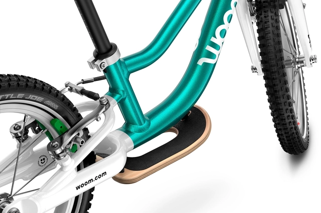 Woom Go 1 Plus 14" Metallic Petrol 4,45kg, 3-4,5 år, 95-110cm 