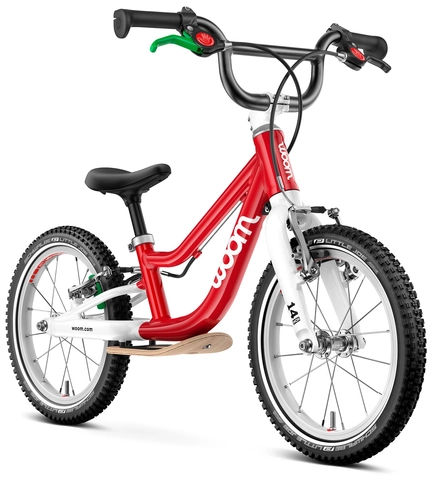Woom Go 1 Plus 14&quot; Woom Red 4,45kg, 3-4,5 &#229;r, 95-110cm