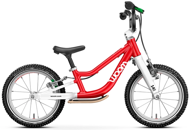 Woom Go 1 Plus 14" Woom Red 4,45kg, 3-4,5 år, 95-110cm 