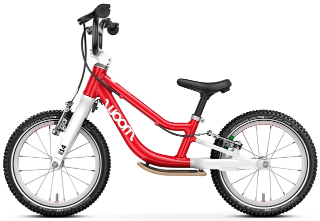 Woom Go 1 Plus 14" Woom Red 4,45kg, 3-4,5 år, 95-110cm 