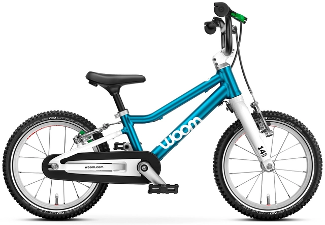 Woom Go 2 14" Metallic Blue 5,3kg, 3-4,5 år, 95-110cm 