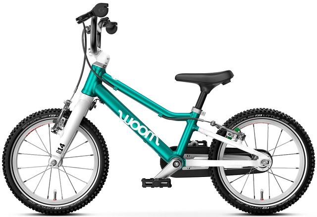 Woom Go 2 14" Metallic Petrol 5,3kg, 3-4,5 år, 95-110cm 