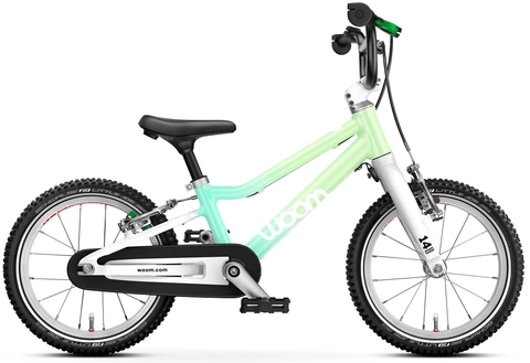 Woom Go 2 14&quot; Spearmint Crush Ltd Edt 5,3kg, 3-4,5 &#229;r, 95-110cm