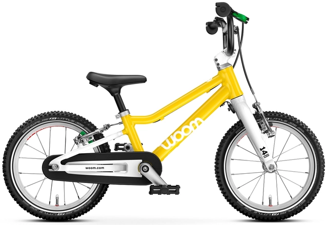 Woom Go 2 14" Yellow 5,3kg, 3-4,5 år, 95-110cm 
