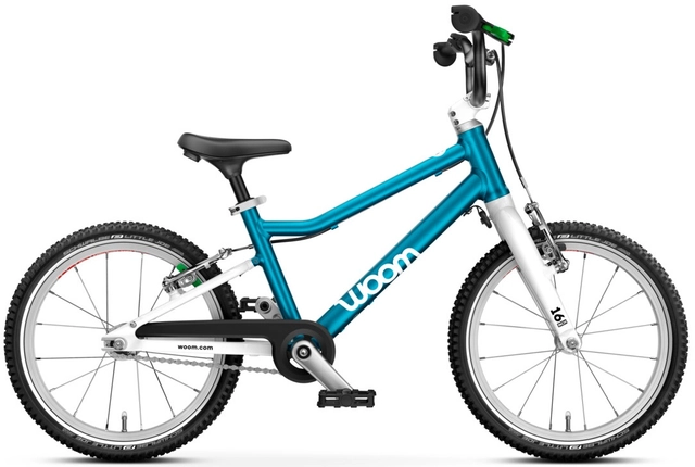 Woom Go 3 16" Metallic Blue 5,7kg, 4-6 år, 105-120cm 