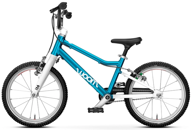 Woom Go 3 16" Metallic Blue 5,7kg, 4-6 år, 105-120cm 