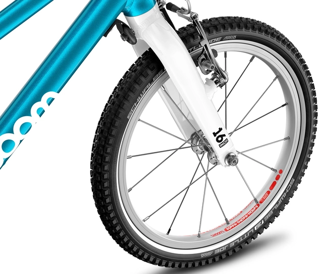 Woom Go 3 16" Metallic Blue 5,7kg, 4-6 år, 105-120cm 