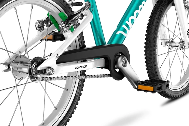 Woom Go 3 16" Metallic Petrol 5,7kg, 4-6 år, 105-120cm 