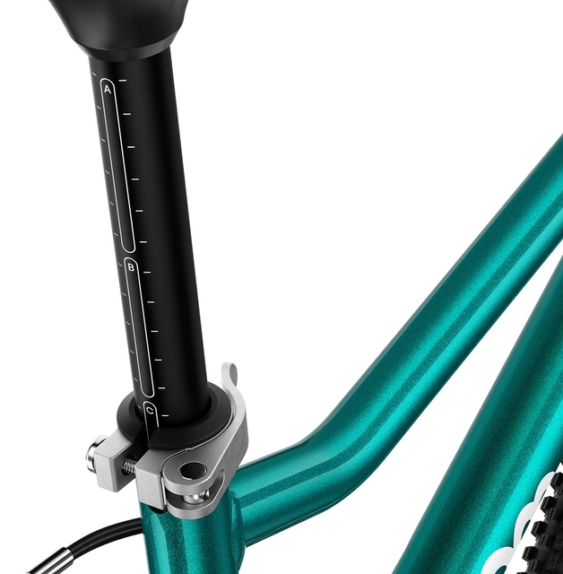 Woom Go 3 Automagic 16" Metallic Petrol 6,1kg, 4-6 år, 105-120cm 