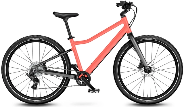 Woom Explore 5 24" Neon Coral 9kg, 7-11 år, 125-145cm 