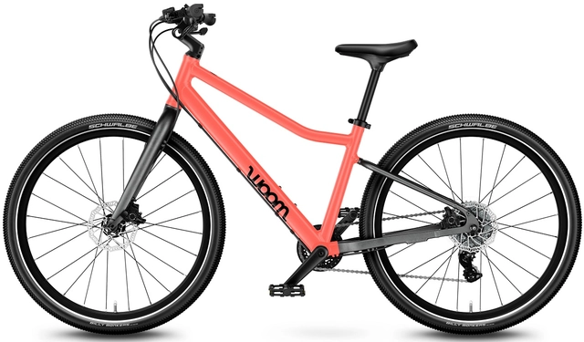 Woom Explore 5 24" Neon Coral 9kg, 7-11 år, 125-145cm 