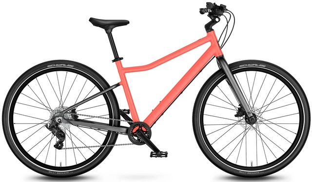 Woom Explore 6 26" Neon Coral 9,5kg, 10-14 år, 140-165cm 