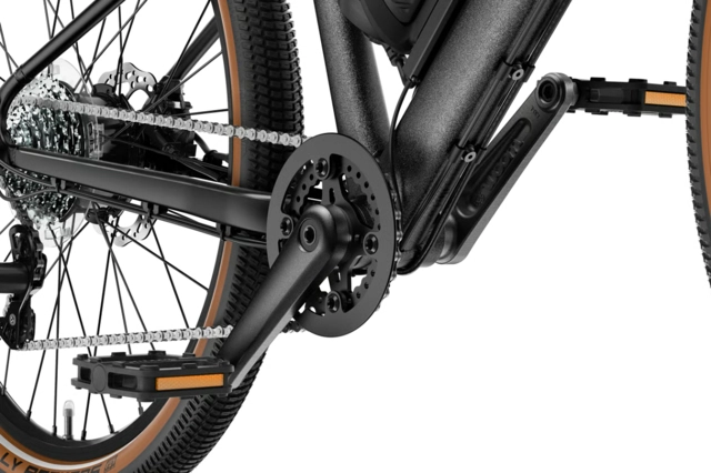 Woom Explore E 6 26" Graphite Grey 13,6kg, 10-14 år, 140-165cm 