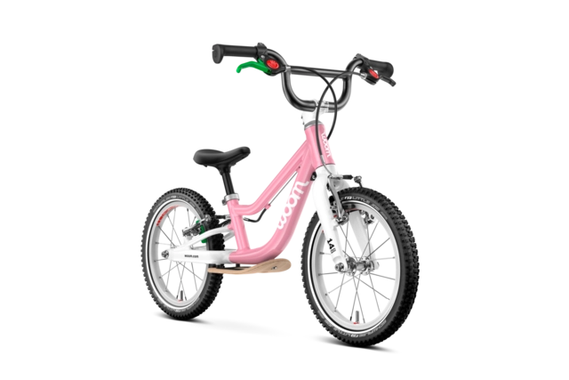 Woom Go 1 Plus 14" Powder Pink 4,45kg, 3-4,5 år, 95-110cm 