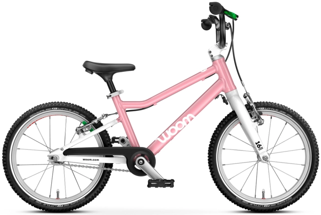 Woom Go 3 16" Powder Pink 5,7kg, 4-6 år, 105-120cm 