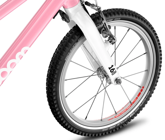 Woom Go 3 16" Powder Pink 5,7kg, 4-6 år, 105-120cm 