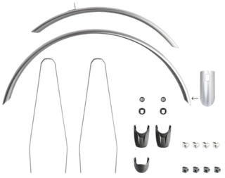 Eurofender fender set 27,5&quot; 65mm, Black matt