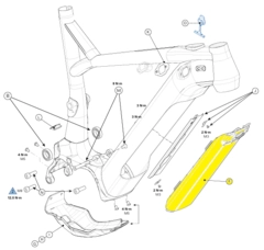 Amp+ e8036 Battery Cover DT Bottom Exit eForce MY20-22