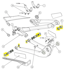 GT Fury Link/CS/SS/Pivot Hardware Fury MY23-24