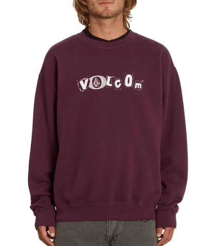Volcom No Recess Loose Crew Mulberry