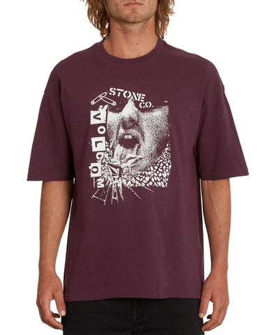 Volcom Safetytee Loose SS Tee Mulberry - S