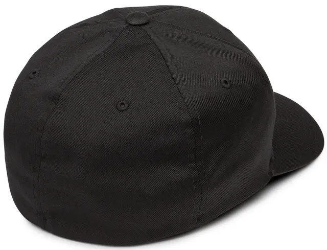 Volcom Full Stone Flexfit Hat Black - S/M 