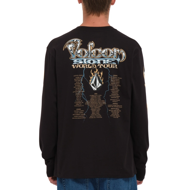 Volcom Stone Ghost LS Tee Black - M 