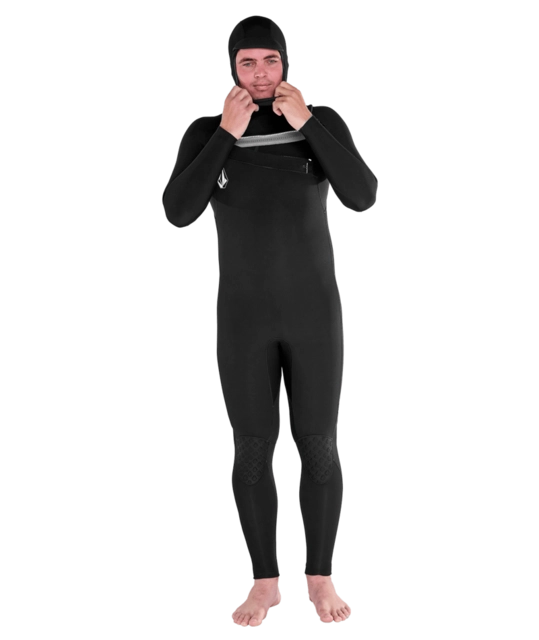 Volcom 5/4/3mm Hood Chestzip Fullsuit Black - L 