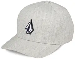 Volcom Full Stone Hthr Flexfit Hat Grey Vintage - L/XL