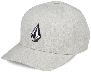 Volcom Full Stone Hthr Flexfit Hat Grey Vintage