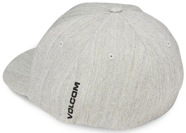 Volcom Full Stone Hthr Flexfit Hat Grey Vintage - L/XL 