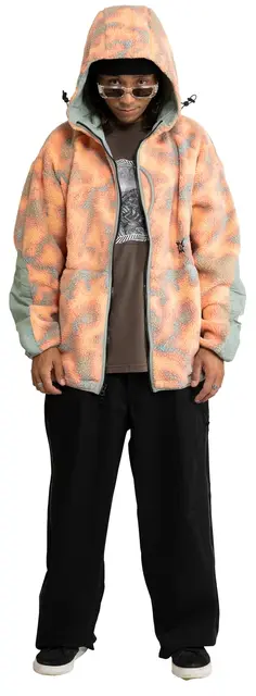 Volcom TT B Iguchi Zip Fleece Tigerlily - M 