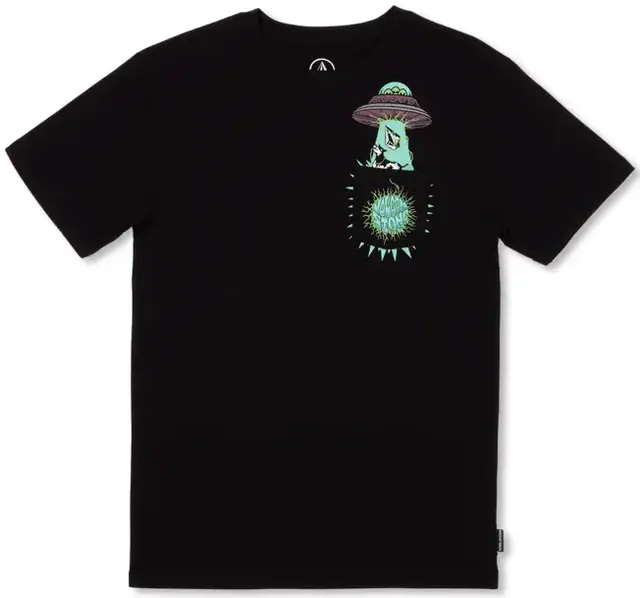 Volcom Udder Space SS Tee Black - L/12år 