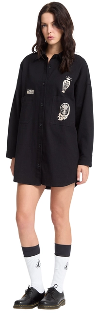 Volcom FA Vaderetro Dress Black - L 