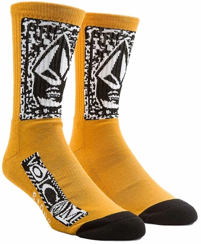 Volcom Dental Sock Pr Old Gold - One Size