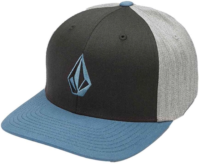 Volcom Full Stone Hthr Flexfit Hat Blue Rinse - L/XL 