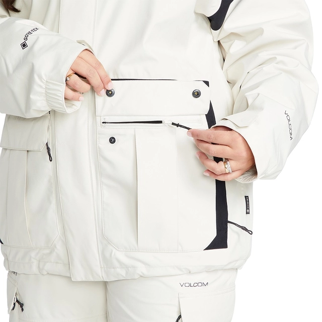 Volcom Melancon Gore-Tex Jacket Off White - L 