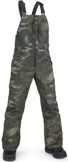 Volcom Barkley Ins Bib Overall Cloudwash Camo