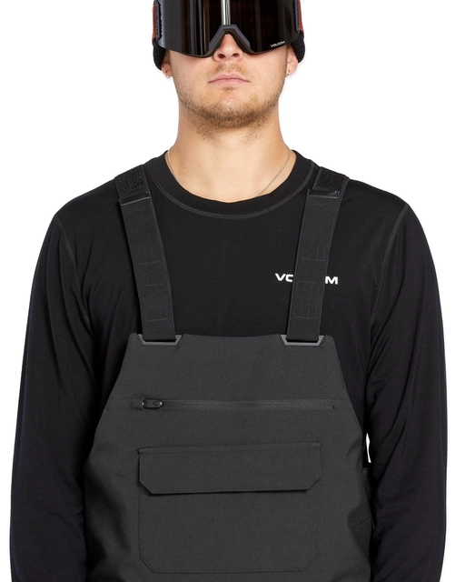 Volcom Roan Bib Overall Black - L 