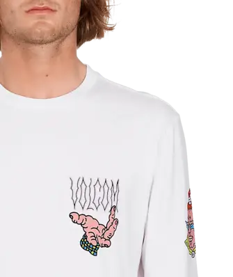 Volcom Connected Minds LS Tee White - M 