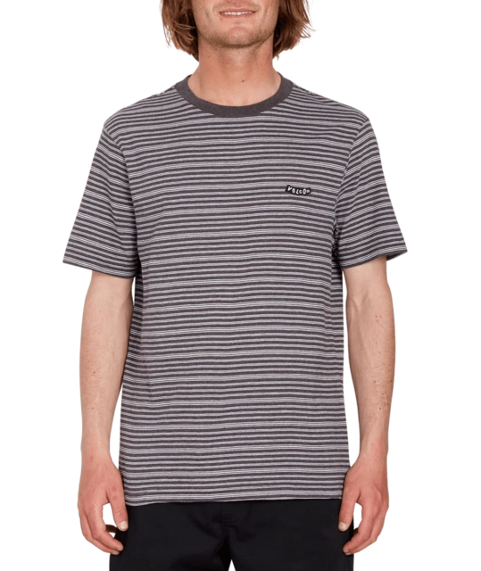 Volcom Static Stripe Crew SS Black - M 