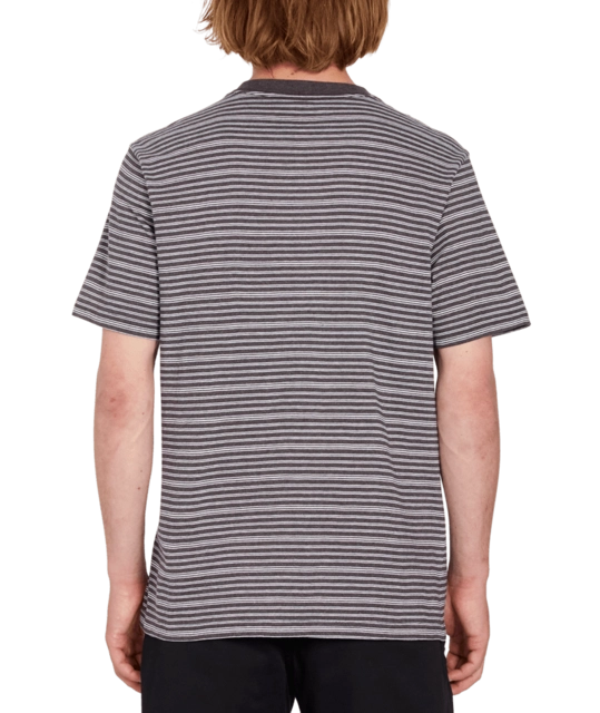 Volcom Static Stripe Crew SS Black - M 