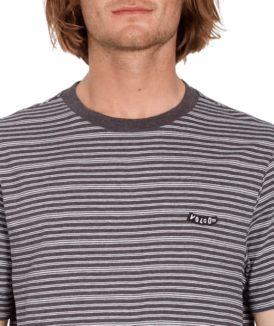 Volcom Static Stripe Crew SS Black - M 