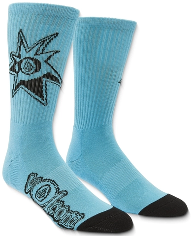 Volcom Ent Sock Pr Resin Blue - One Size