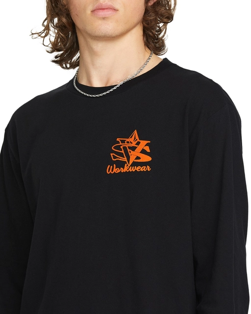 Volcom Excavator LS Tee Black - L 