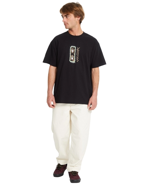 Volcom Eye Rust Loose SS Tee Black - M 