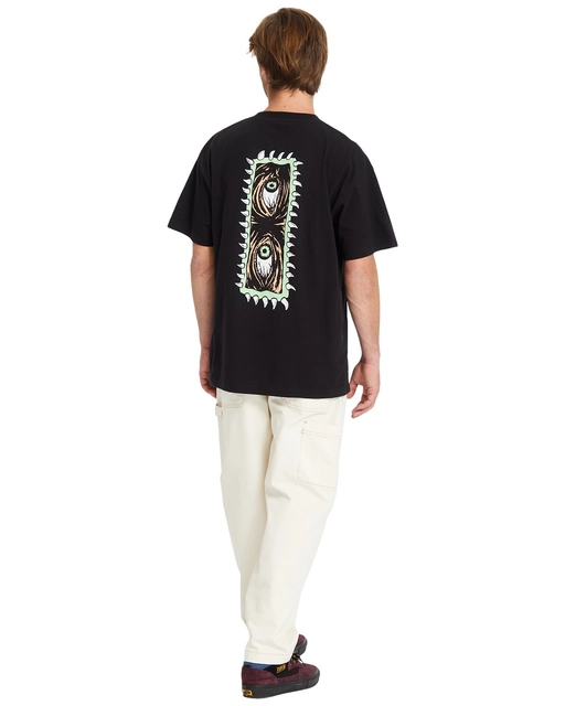 Volcom Eye Rust Loose SS Tee Black - M 